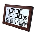 thumbnail image 2 of DOLITY Digital Alarm Clock Practical Backlight Desk Clock for Cafe Shop Living Room H181H brown, 2 of 9
