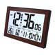 thumbnail image 3 of Reloj Despertador Digital, Reloj de Mesa, Reloj Silencioso, Reloj de Pared, Pantalla Grande, Función de Temperatura Y Humedad, Multilingüe, Adecuado P H181H marrón, 3 of 8