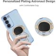thumbnail image 2 of for Samsung Galaxy S23 Plus Case Cute 6D Astronaut Case with Stand Function Luxury Plating Case Cover Slim Fit Soft TPU Shockproof Bumper Protective Electroplated Case for Girls Boys,Blue, 2 of 12
