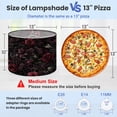 thumbnail image 2 of Gothic Lampshades 2 Pack Deep Burgundy Roses Dark Floral Black 13"x13"x10" Light Shade for Table Lamps Floor Lamp Shades Lampshade Replacement Easy Assembly Dark Academia Moody Decor, 2 of 8