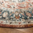 thumbnail image 3 of Safavieh Carlyle Jone Medallion Area Rug, Orange/Blue, 6'7" x 6'7" Round, 3 of 10