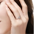 thumbnail image 5 of HONEYRAIN Bague pour Femmes en Argent Sterling avec Forme de Cœur et Taille Réglable, 5 of 5
