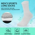 thumbnail image 3 of Sophproton 150 Pairs Crew Socks Bulk Pack Sports Socks Athletic Casual Bundle Socks for Unisex Men Homeless Size 9-11, 3 of 7