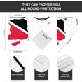 thumbnail image 4 of Neck Gaiter Face Mask Covering Bandanas For Men Women Flag Map Of Tobago Scarf Balaclava Cover Headbands, 4 of 7