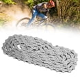 thumbnail image 4 of 12 Speed Bike Chain, 126 Link Hollow Bicycle Chain High Rigidity High Tensile Strength  For Road Bike Silver, 4 of 8