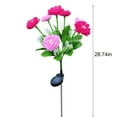 thumbnail image 3 of Xihbxyly Lámpara Led de Nieve para Jardín, Luces Decorativas para Exteriores, Cable de Cobre con 7 Luces Cálidas, Resistente Al Agua Ip44, Energía Solar, Decoración para Caminos y Patios, Ideal para, 3 of 7