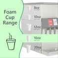 thumbnail image 4 of 16 OZ Foam Cups With Lids for Hot & Cold Drinks, USA-Made 25-Pack.Ideal Styrofoam Coffee Cups, Insulating To-Go Cups for Soda, Tea, Juice - Sturdy, Disposable & comparable to Industry standard 16J16, 4 of 7