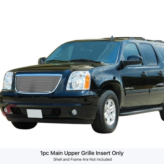 APS 2007-2014 GMC Yukon XL Not For Hybrid Stainless Steel Billet Grille horizontal billet
