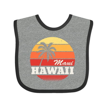 

Inktastic Maui Hawaii Retro Sunset Gift Baby Boy or Baby Girl Bib