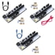thumbnail image 3 of Seitruly Adaptador PCI-E 1X a 16X, convertidor PCI-Express, puerto de alimentación de 6 pines y 4 pines, dispositivo de minería, accesorios de Cables de computadora Negro, 3 of 8