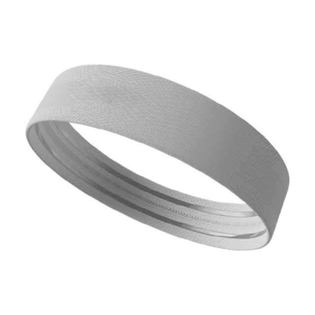 Lipstore Running Headband Accessories Gift Non Slip Sweatband for Soccer Gym Exercise Gray