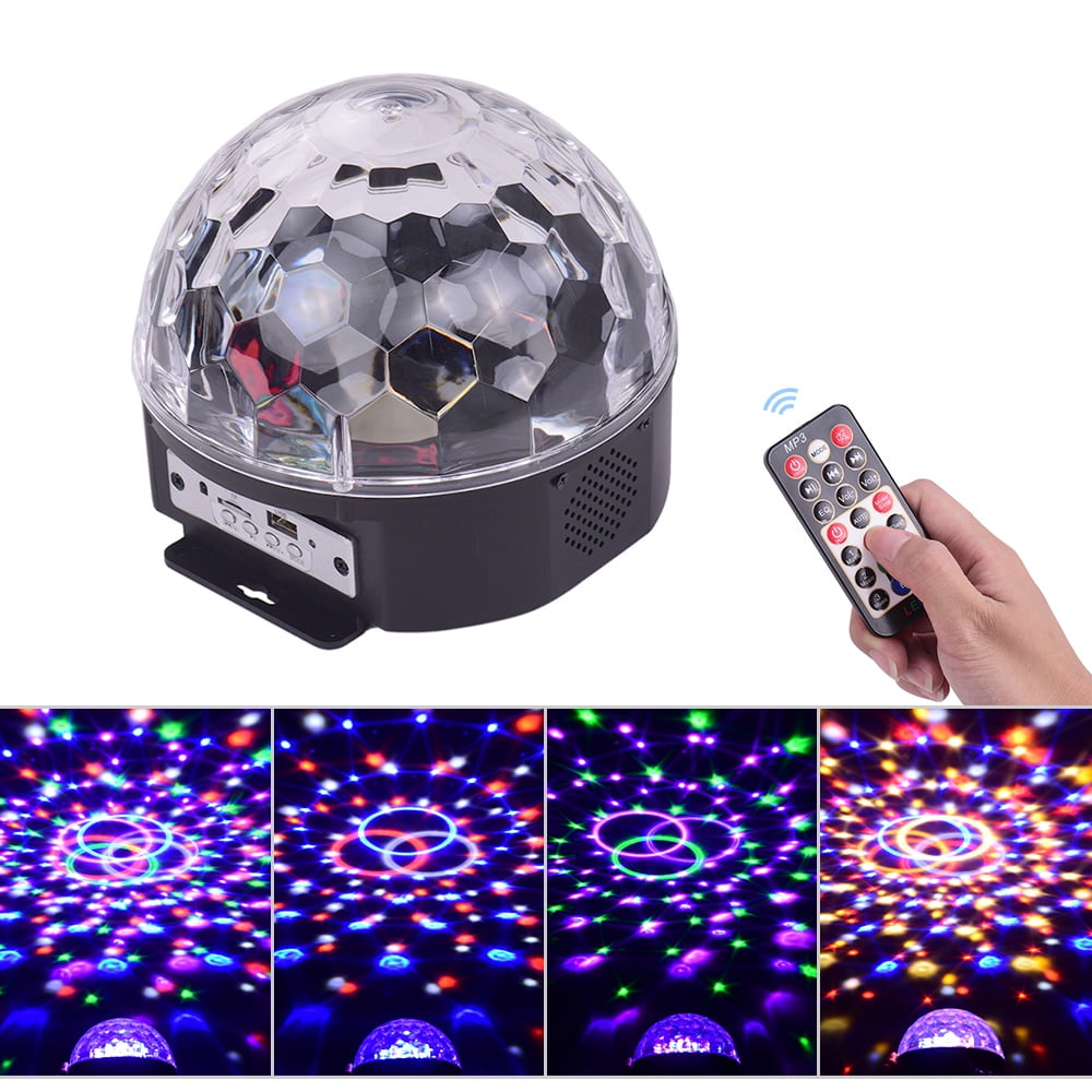 Stage Light Mp3 Bt Led Ball Light 9 Colors With Remote Control For Disco Ball Party Ktv Dj Stage Walmart Com