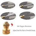 thumbnail image 3 of Greenne Brass Sweeper Nozzle, 3/4” High Pressure Water Hose Nozzle Adjustable Watering, 3 of 8