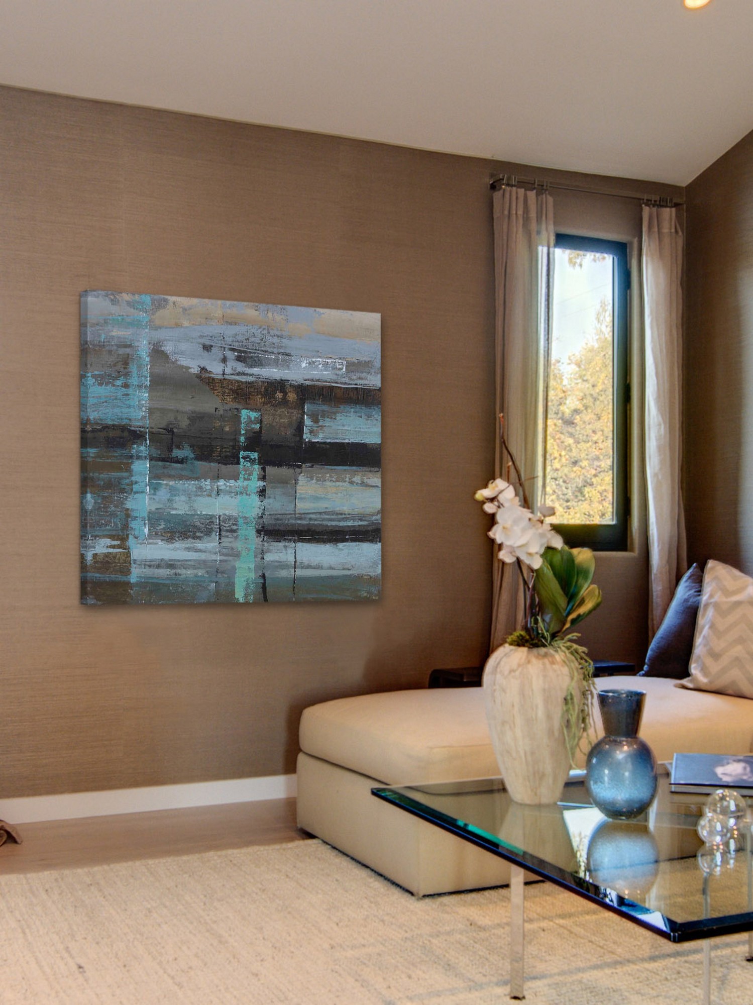 Marmont Hill "Urban Construct" Painting Print on Wrapped Canvas