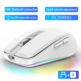 thumbnail image 1 of Ratón inalámbrico USB con Bluetooth para ordenador, Mouse ergonómico silencioso de 2400 DPI, óptico, silencioso, para PC y portátil, 1 of 4