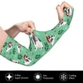 thumbnail image 3 of Daiia Christmas French Bulldog UV Sun Protection Arm Sleeves - Cooling Compression Arm Sleeve - Sports & UV Arm Sleeves for Men & Women, 3 of 8