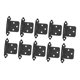 thumbnail image 2 of 10 piezas de bisagras de puerta de gabinete, accesorio para RV, reemplazo semioculto, fácil instalación, bisagra de cierre automático, herrajes para Negro, 2 of 8