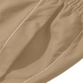 thumbnail image 4 of TKKCS Mens Wide Leg Cargo Pants Workwear Contrast Stitch Elastic Drawstring Waist Loose Fit Outdoor Casual Pants with Multi Pockets Khaki XL, 4 of 4