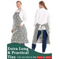 thumbnail image 5 of Apronner Delantales De Algodón Y Lino Para Hornear De Talla Grande Para Mujer Con Bolsillos Cocina Estilo Pastoral, 5 of 5
