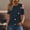 Navy, variant on Womens Summer Cold Shoulder Tops Short Sleeve Dressy Casual T-Shirts Crewneck Ladies Going Out Tunic Blouses