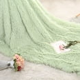 thumbnail image 2 of Decorative Extra Soft Fuzzy Faux Fur Throw Blanket,Solid Reversible Long Hair Shaggy Blanket,Fluffy Cozy Plush Comfy Microfiber Fleece Blankets, 2 of 6
