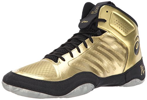 gold asics wrestling shoes