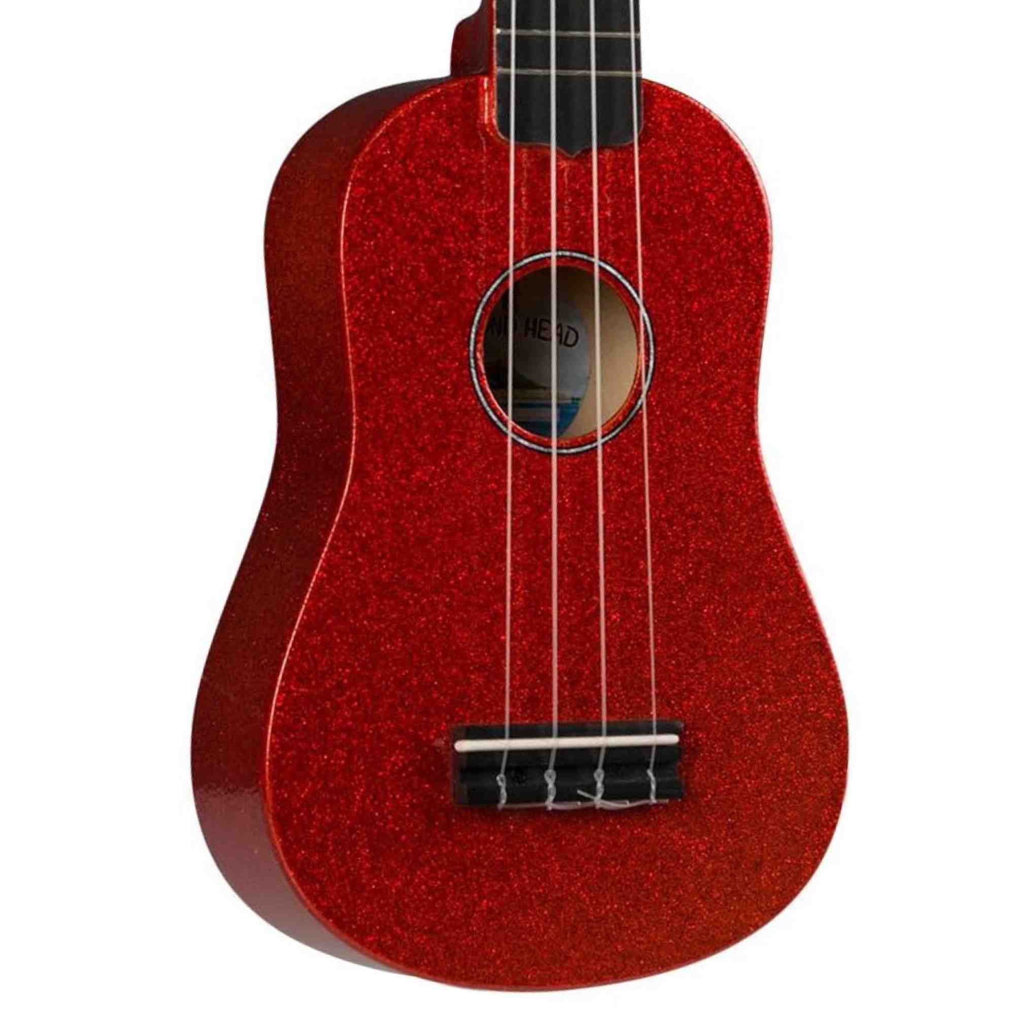 Diamond Head Hot Rod Series Ukulele, Soprano Size, Candy Apple Red