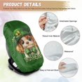 thumbnail image 6 of KUIFORTI St Patricks Day Car Seat Sun Shade Cover Baby, Cute Dog Car Seat Protector, Reflective Heat Protector for Keeping Infant Car Seat Cool, Easy to Install, 6 of 7