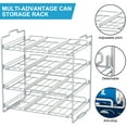 thumbnail image 4 of stusgo 4 Tiers Stackable Can Rack Organizer for up to 48 Cans for Kitchen Cabinet and Pantry (Silver), 4 of 11