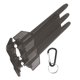 thumbnail image 5 of Estuche de dardos ABS negro de almacenamiento compacto para jugadores en movimiento con 3 fundas y hebilla de aluminio para colgar, 5 of 8
