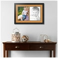 thumbnail image 2 of ArtToFrames Collage Photo Picture Frame with 2 - 8.5x11" Openings, Framed in Black with Amber and Black Mats (CDM-3926-38), 2 of 8