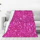 thumbnail image 1 of Balery Rose Red Glitter Manta de Felpa Suave y Acogedora – Cobija de Franela Aterciopelada para Cama, Lavable y Cálida para Sofá, Mascotas, Transpirable-50"x40", 1 of 7