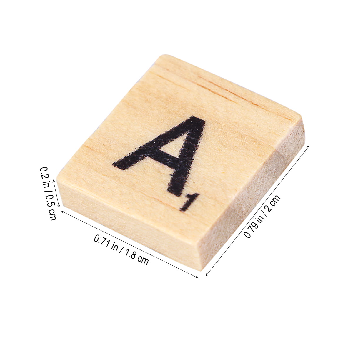 Select your letter for game/craft Vintage Plastic Scrabble Letters Square Back 