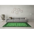 thumbnail image 3 of Ahgly Company Indoor Round Oriental Emerald Green Industrial Area Rugs, 3' Round, 3 of 4