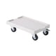 thumbnail image 2 of Soporte para macetas con ruedas giratorias de 360 ​​grados, soporte para plantas rodante, paleta blanco, 2 of 9