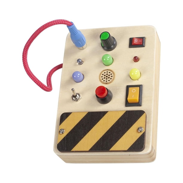 Juguete de tablero de actividades con interruptor para el desarrollo cognitivo temprano. Estilo B