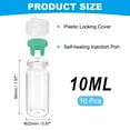 thumbnail image 2 of Uxcell 10Pcs Clear Glass Sample Vials, Small Liquid Bottles Green 10ml, 2 of 7