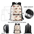 thumbnail image 4 of Jeiento Cute Dachshund Backpack and Lunch Box Set for Girls 7-10 10-12 School Bags Elementary Bookbag with Lunch Bag Pencil Case Middle Preschool Bagpack Kids Daycare Rucksack Satchel Beige, 4 of 7