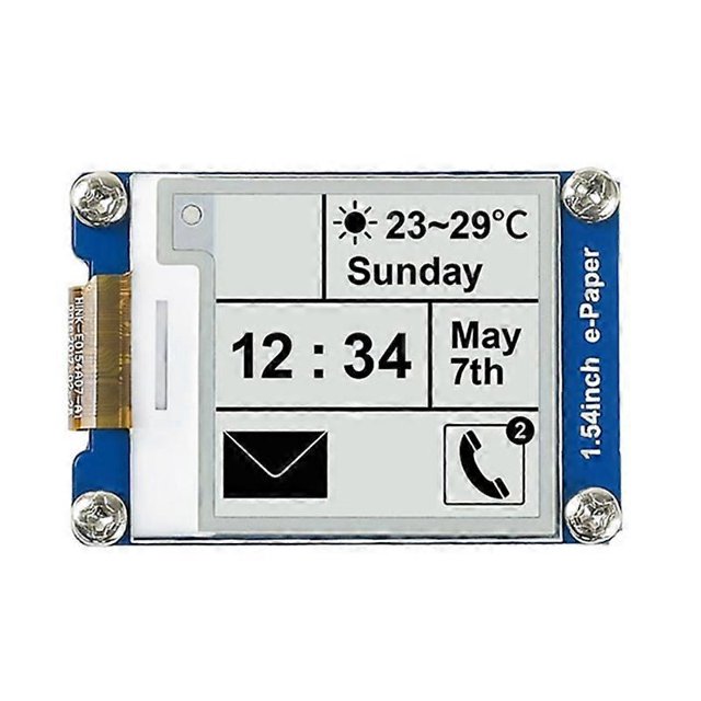 Módulo de pantalla de tinta electrónica de 1,54" con controlador integrado e interfaz SPI