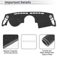 thumbnail image 2 of Unique Bargains Dash Cover for KIA Soul 2010-2013 Non-Slip Dashboard Carpet Mat Polyester Silicone Gray, 2 of 6