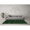 thumbnail image 3 of Ahgly Company Indoor Round Abstract Emerald Green Modern Area Rugs, 5' Round, 3 of 4