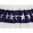 thumbnail image 3 of TOPFLAGS USA Pleated Fan Bunting Flag - 3x6ft Oxford Nylon America Half Fan Set - US Patriotic Stars & Stripes Canvas Header Brass Grommets, 3 of 10