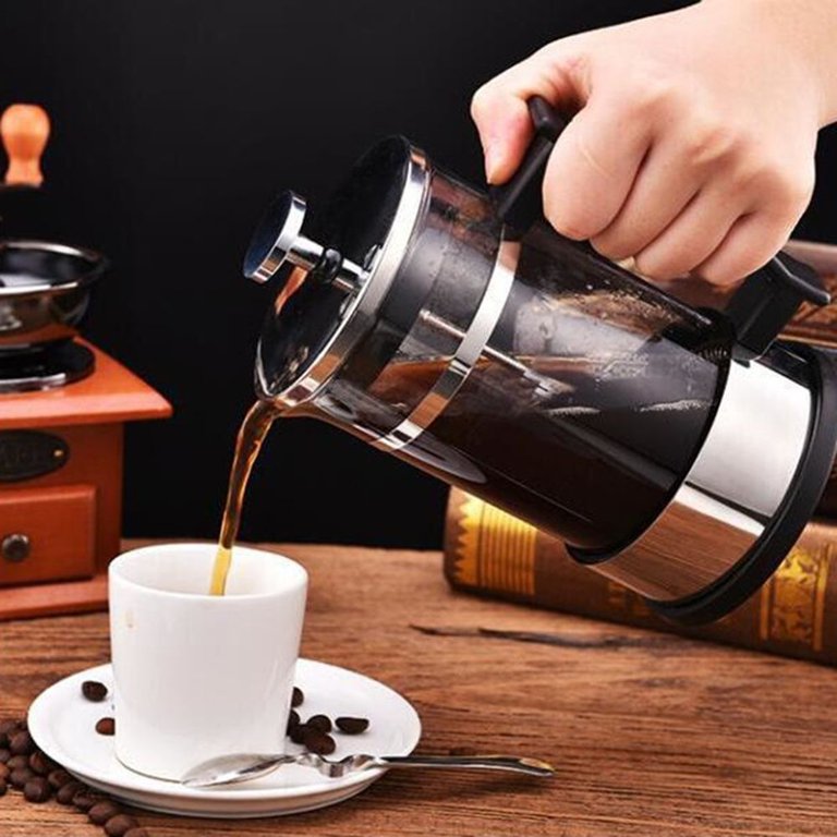 One Two Cups French Press Plunger Coffee Maker Pot 350 ml - KG73I