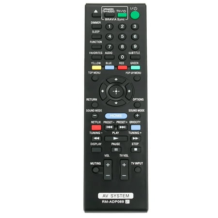 Sony Bdv N8100w New RM-ADP069 Replaced Remote Control compatible with Sony AV System BDV-N890W BDV-T57 BDV-E280 HBD-E580 ()
