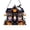 B001- A (Square Haunted House), variant on Hanging Halloween Decorations, Ghost and Witch Themed Diy Diamond Art Halloween Hanging Decor Kit, Halloween Pumpkin Decor 8X7 Inch Hangable Acrylic Sign with Painting Supplies,