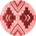 thumbnail image 1 of Ahgly Company Machine Washable Indoor Round Southwestern Red Country Area Rugs, 8' Round, 1 of 4