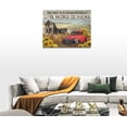 thumbnail image 5 of Country Old Truck Sunflower Wall Art Rustic Red Truck Pictures Wall Decor Farmhouse Barn Painting Canvas Prints Modern Home Artwork Decorations for Bathroom Bedroom Office Framed 16"x12", 5 of 6