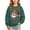 Army Green A2, variant on Edvintorg Girls Sweatshirt Christmas Printed Long Sleeve Fleece Pullover Top Loose Casual Sweatshirts Teen Girl Clothes Size 2-15