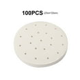 thumbnail image 3 of Billuyoard Paquete de 100 tapetes para hornear Cocina Antiadherente Resistencia a la temperatura Papeles para freidora de aire Horno Vaporizador Hojas para Herramientas y accesorios para hornear 23CM Billuyoard HA060012-04, 3 of 6