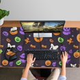 thumbnail image 4 of Long Mouse Pads for Desk,Cute Halloween Icons Pattern Desk Mats on Top Of Desks, Desk Mouse Pad Extra Large with 3mm Non-Slip Base and Stitched Edge for Gaming,Office,Work,Home 47.3"x23.6", 4 of 6